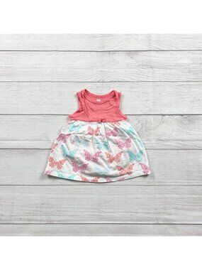Koala Baby Girl 2 Piece Sleeveless Dress Bloomers Set Butterfly Print 0-3 Months